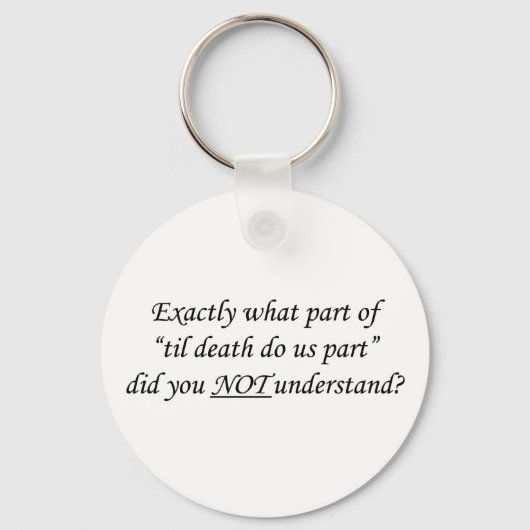Til Death Do ons Part Sleutelhanger (Voorkant)