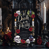 Til Death Do ons Party Halloween Vrijgezellenfeest Kaart