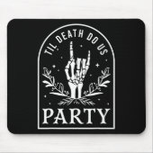 Til Death Do ons Party Retro Halloween Bachelorett Muismat (Voorkant)