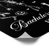 Til Death Do ons Party Retro Halloween Bachelorett Poster (Hoek)