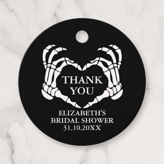 Til Death Do ons Party Vrijgezellenfeest Dank u Bedankjes Labels (Voorkant)