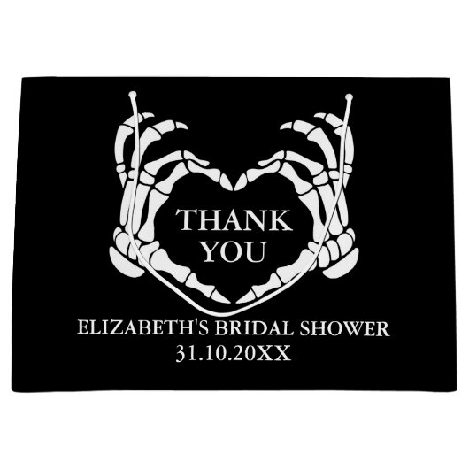 Til Death Do ons Party Vrijgezellenfeest Dank u Groot Cadeauzakje (Voorkant)