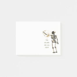 Til Death do us ART Fun Inspirerend Artiest Quote Post-it® Notes