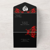 Til 'Death do us part All in One Wedding Invite All In One Uitnodiging (Buitenkant)