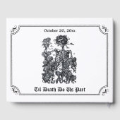 Til Death Do Us Part beroemd gemaakt door Skeleton Gastenboek (Achterkant)