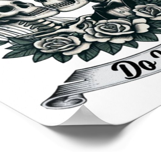 Til Death Do Us Part beroemd gemaakt door Skeleton Poster (Hoek)