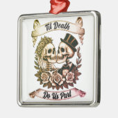 Til Death Do Us Part: Bruid & bruidegom skelet Metalen Ornament (Links)