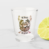 Til Death Do Us Part: Bruid & bruidegom skelet Shot Glas (Voorkant)