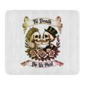 Til Death Do Us Part: Bruid & bruidegom skelet Snijplank (Voorkant)