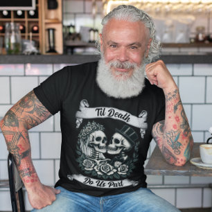 Til Death Do Us Part: Bruid & bruidegom skelet T-shirt