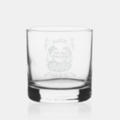 Til Death Do Us Part: Bruid & bruidegom skelet Whisky Glas (Voorkant)