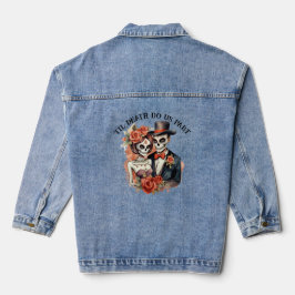 Til Death Do us Part Bruiloft Denim Jasje Denim Jacket