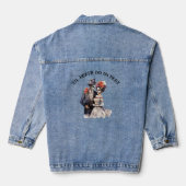 Til Death Do us Part Bruiloft Denim Jasje Denim Jacket (Achterkant)
