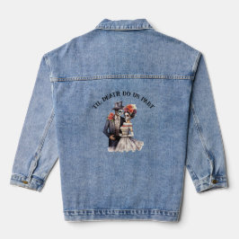 Til Death Do us Part Bruiloft Denim Jasje Denim Jacket