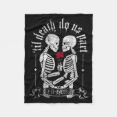 Til Death Do Us Part Couple Skeleton Halloween Men Fleece Deken (Voorkant)
