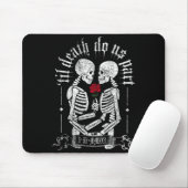 Til Death Do Us Part Couple Skeleton Halloween Men Muismat (Met muis)
