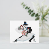 'Til Death Do Us Part - Dag van de Dode bruiloft Briefkaart (Staand voorkant)