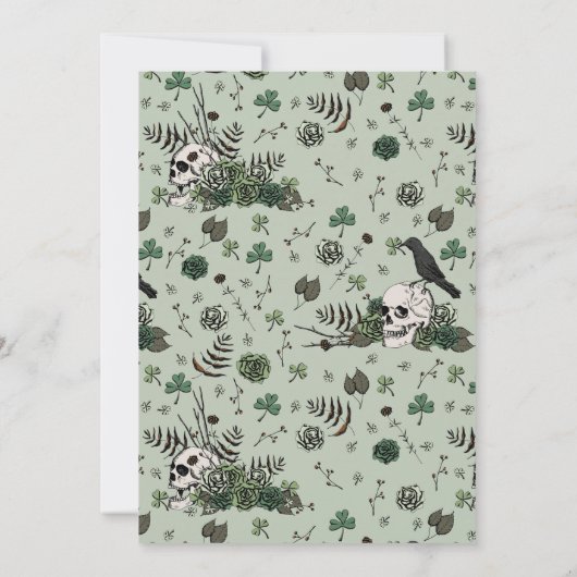 Til Death Do Us Part De heer en mevrouw Skulls Gro Kaart (Achterkant)