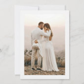 Til Death Do us Part Foto Halloween Bruiloft Kaart (Achterkant)