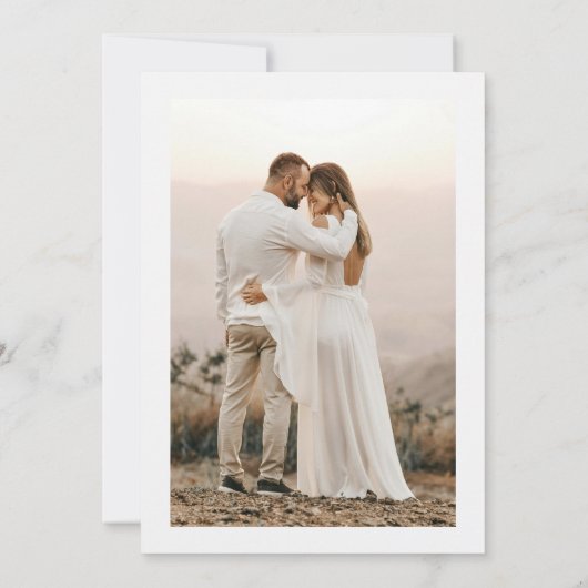 Til Death Do us Part Foto Halloween Bruiloft Kaart (Achterkant)