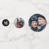 Til Death Do us Part Gothic Foto's Bruiloft Confetti (Voorkanten)