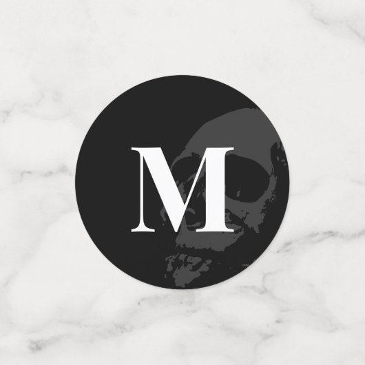 Til Death Do us Part Gothic Foto's Bruiloft Confetti (Kleine voorkant)