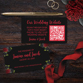 Til Death Do us Part Gothic Rozen Behuizing Kaart Visitekaartje