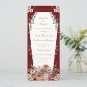 'Til Death Do us Part Halloween Wedding Coffin Inv Kaart (Staand voorkant)