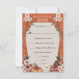 'Til Death Do us Part Halloween Wedding RSVP Kaartje