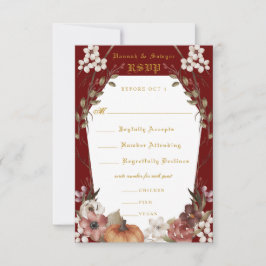 'Til Death Do us Part Halloween Wedding RSVP Kaartje