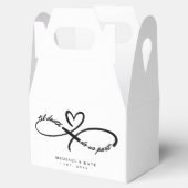 Til Death Do us Part Infinity Symbool Hart Bruilof Bedankdoosjes (Geopend)