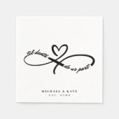 Til Death Do us Part Infinity Symbool Hart Bruilof Servet (Voorkant)