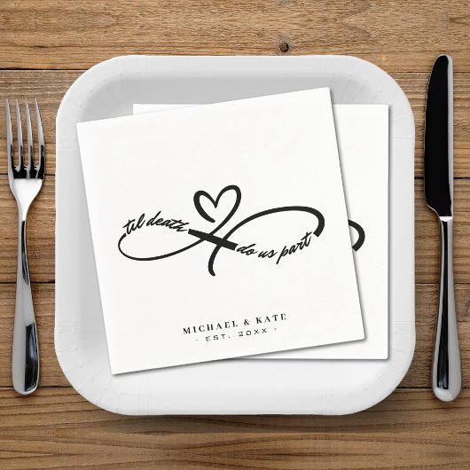 Til Death Do us Part Infinity Symbool Hart Bruilof Servet