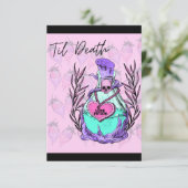 Til Death Do US Part Love Potion Valentijnsdag Bedankkaart (Staand voorkant)
