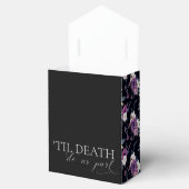 'Til Death Do US Part Paars & Black Wedding' Bedankdoosjes (Geopend)