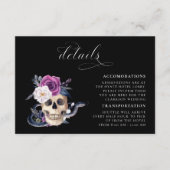 'Til Death Do us Part Paarse & Zwart Details Informatiekaartje (Voorkant)