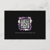 'Til Death Do us Part Paarse & Zwart Details Informatiekaartje (Achterkant)