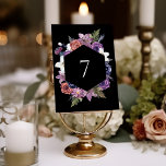 'Til Death Do us Part Paarse & Zwart Tafelnummer<br><div class="desc">Dit prachtige collectie heeft een schedel en slang met paarse florale elementen.</div>