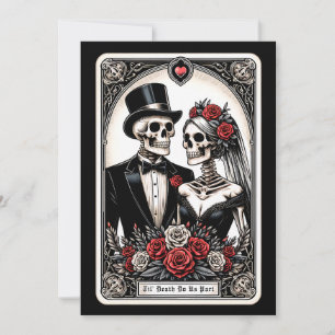 Til Death Do Us Part Rozen Tarot Wedding Kaart