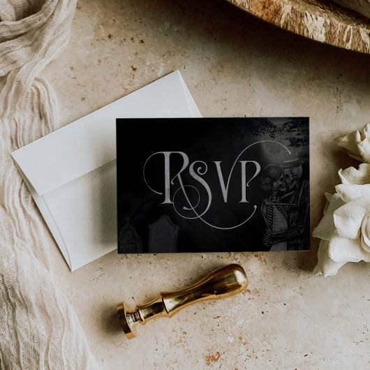 Til Death Do US Part RSVP Wedding Response Kaart