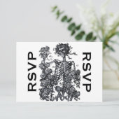 Til Death Do us Part Skelet RSVP (Staand voorkant)