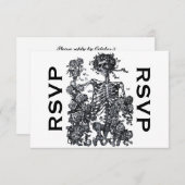 Til Death Do us Part Skelet RSVP (Voorkant / Achterkant)