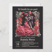 Til Death Do Us Part Skeleton Couple Vrijgezellenf Kaart (Voorkant)