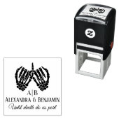 Til Death Do Us Part Skeleton Hands Pinky Swear #N Zelfinktende Stempel (In situ)