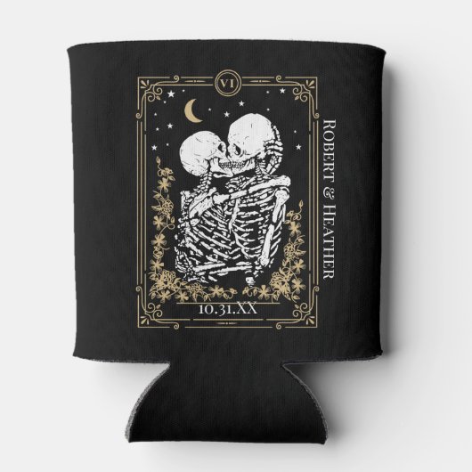 Til Death Do us Part Skeleton Lovers Tarot Kaart Blikjeskoeler (Achterkant)
