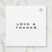 Til Death Do us Part Skulls & Rozen White Wedding Bedankjes Labels (Achterkant)