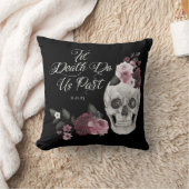 Til Death Do us Part Waterverf Skelet Roos Gothic Kussen (Deken)