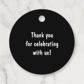 Til Death Do US Part Wedding Custom Dank je Bedankjes Labels (Achterkant)