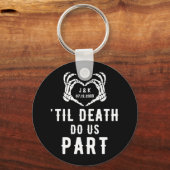 Til Death Do US Part Wedding Favors Custom Sleutelhanger (Voorkant)