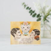 "Til Death Do US Part" Wedding Invitation Kaart (Staand voorkant)